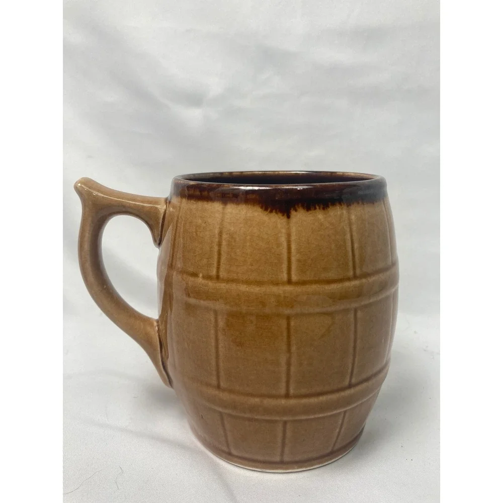 Vintage Prazdroj 12° Pilsner Urquell Ceramic Beer Mug Barrel Stein Czech 4.5
